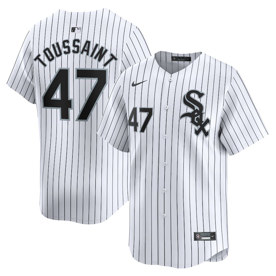 Men Chicago White Sox #47 Touki Toussaint Nike White Home Limited Player MLB Jersey